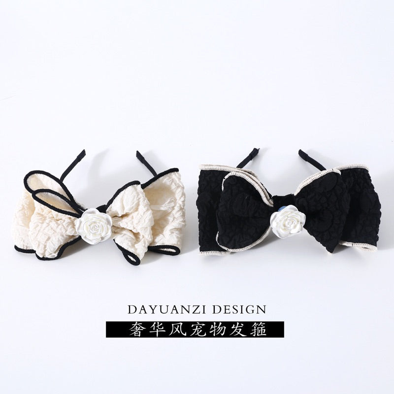 Pet hair pin accessories black and white classic series
