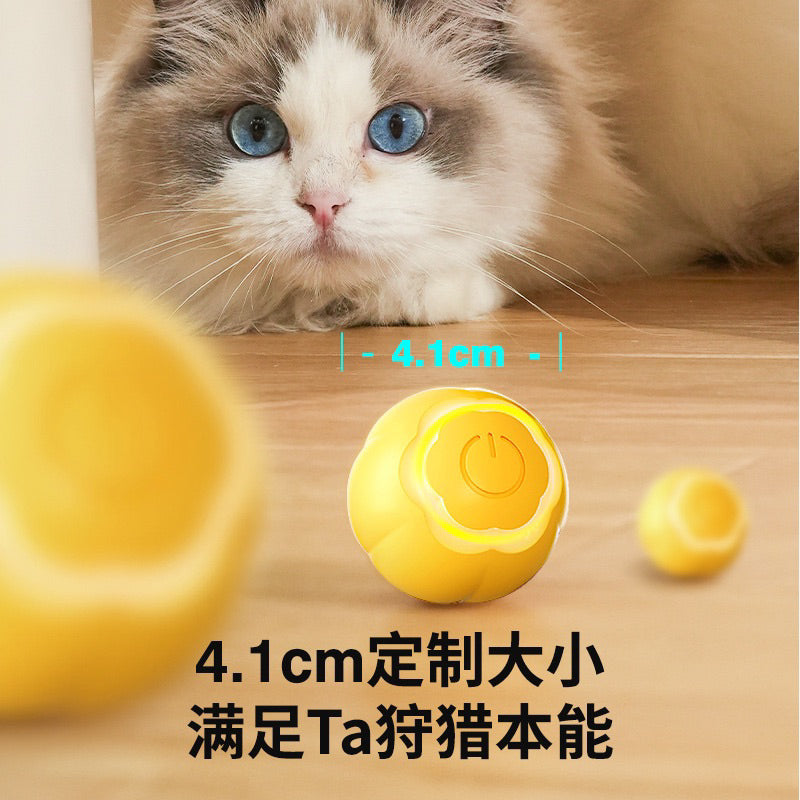 Aiwo Cat Toy Electronic Running Rotating Ball Chaser Silicone Smart Pet Toy