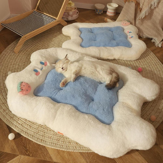 HooPet Fluffy Cat Dog Sleeping Bed Pet Rest Pad Warm