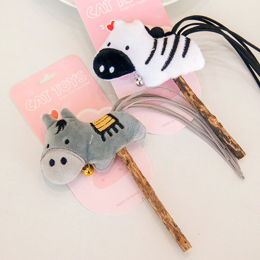 Cat toy Donkey and Zebra 🦓 catnip chaser bitting toy pet