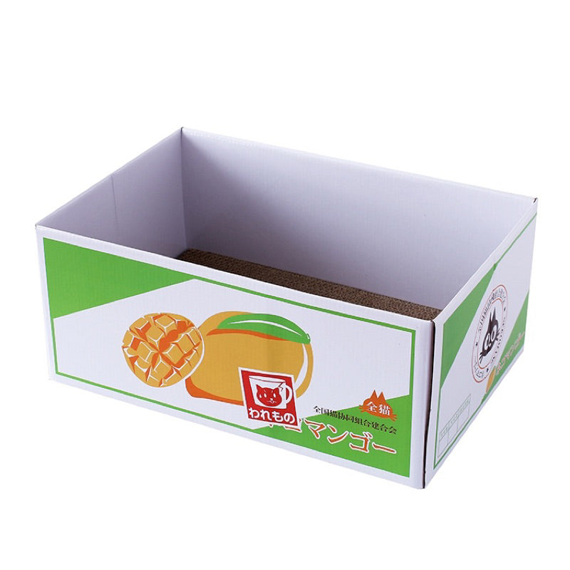 Cat Box Scratcher Toy Scratch Board Mikan Japanese Style Simple House Bed