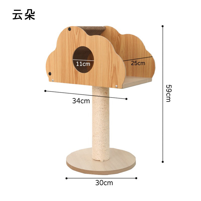TinyPet cradle Cat Scratcher Scratch board sisal post Pet House Bed