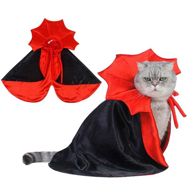 Pet Halloween 🎃 vampire 🧛‍♀️ costume cat dot cloth suit