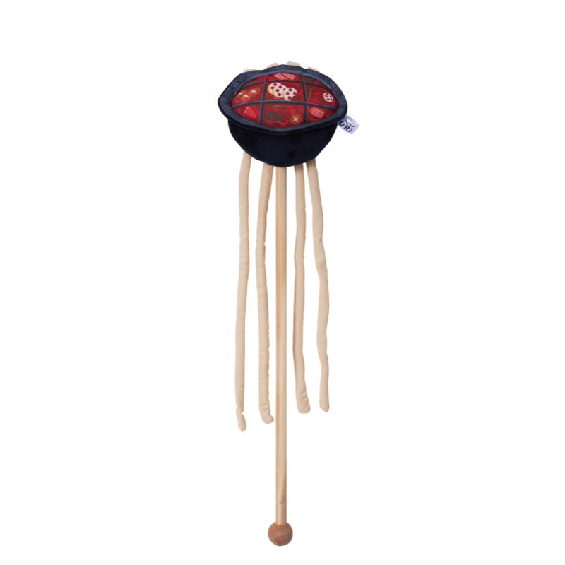PurLab Food Series Cat Teaser Catnip Wood Handle Stick Wand Chaser Pet Toy