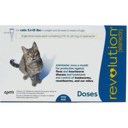 Revolution For Cats 2.6KG - 7.5KG Cat Medication 3s/box 2025/10