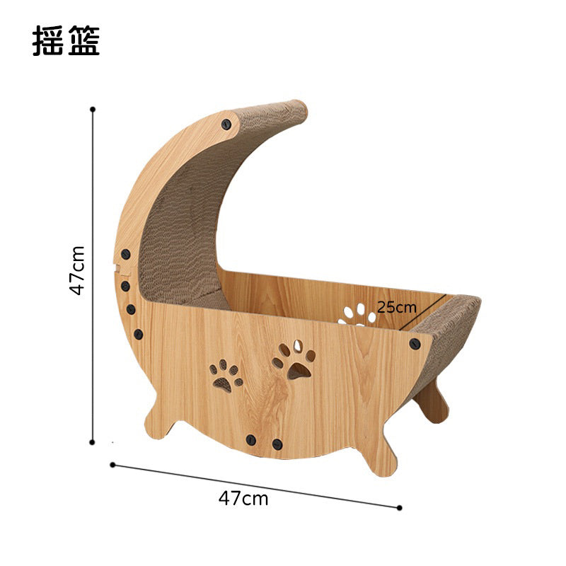 TinyPet cradle Cat Scratcher Scratch board sisal post Pet House Bed
