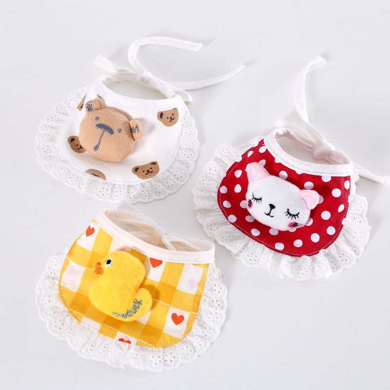 Dayuanzi Napkin with Animal For Cat Dog Pet Collar Necklace Accessories