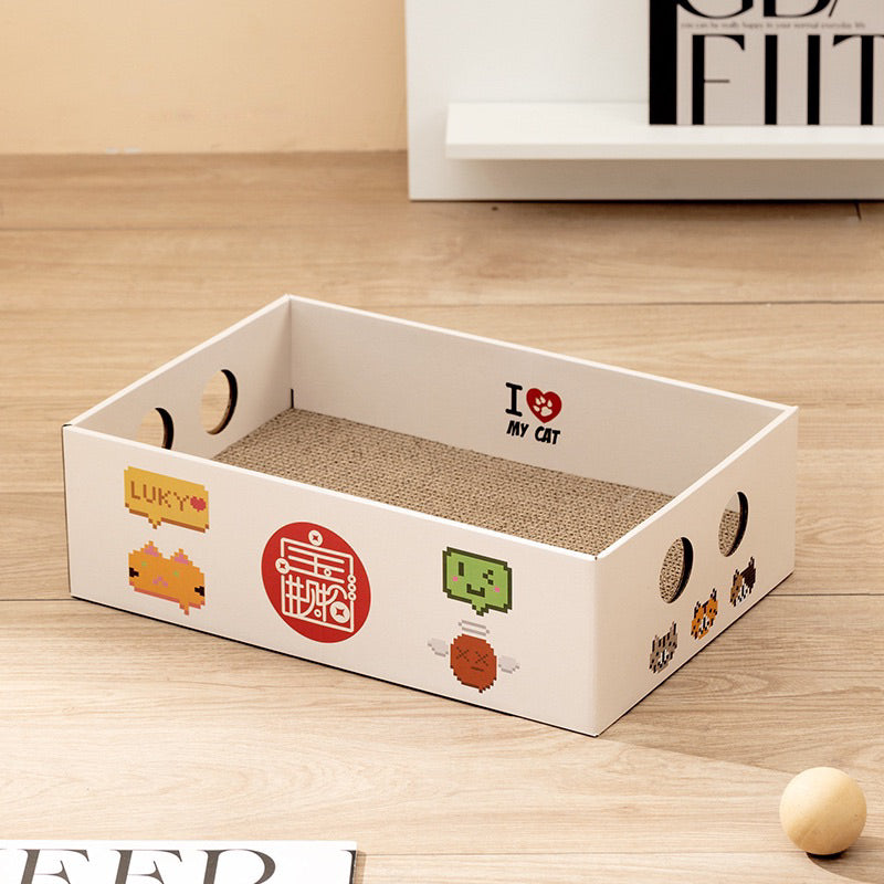 Classic Cat Simple Can Scrarcher Box Cardboard Scratch Rectangle Bed