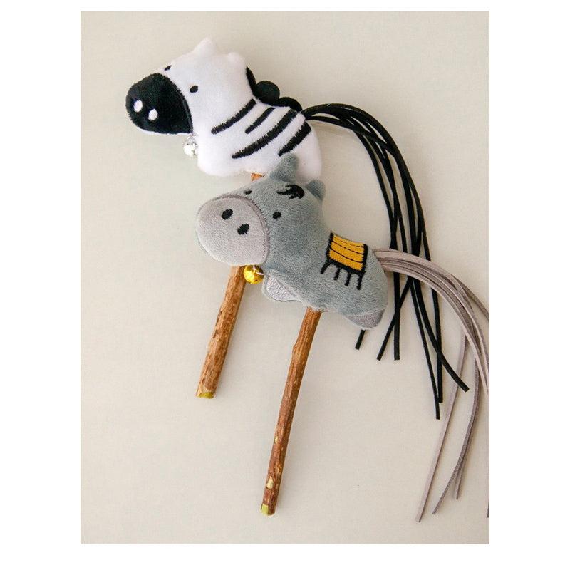Cat toy Donkey and Zebra 🦓 catnip chaser bitting toy pet