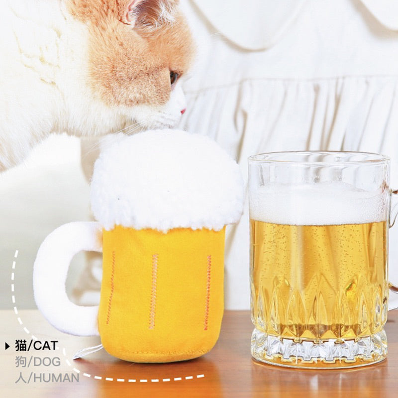 PurLab catnip catmint 🍺 beer beercup cat toy chaser