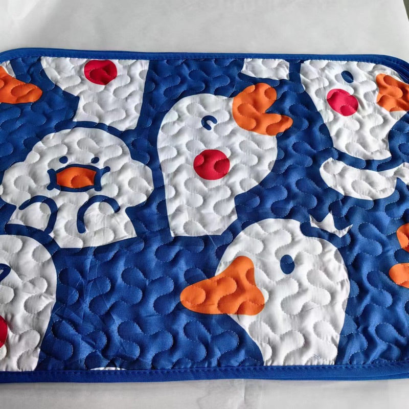Soft Thin Cat Dog Pet Sleeping Pad Mat Cartoon Cooling Bed