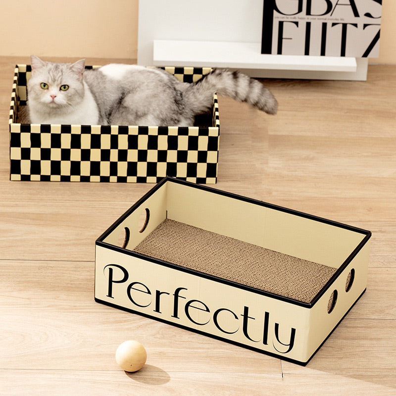 Classic Cat Simple Can Scrarcher Box Cardboard Scratch Rectangle Bed