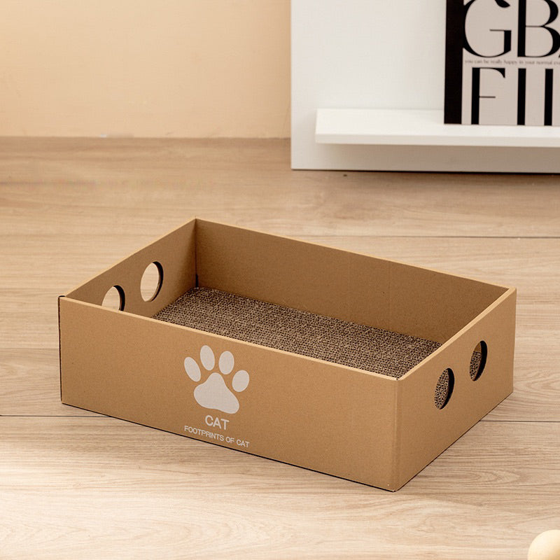 Classic Cat Simple Can Scrarcher Box Cardboard Scratch Rectangle Bed