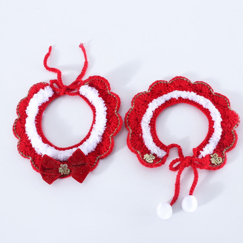 CNY new year Cat Accessories Hat Cap Napkin Necklace Collar Scarf 🧣 Lucky Bunny 🐰 Rabbit Ear