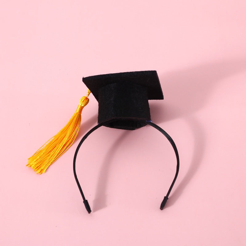 Cat master bachelor cap hat hairband pet accessories photo shooting cosplay