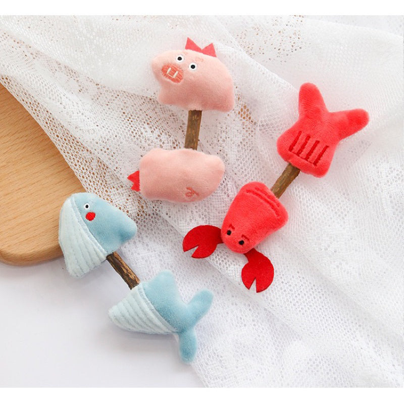Catnip Car Toy animal friend double ended bitting chaser