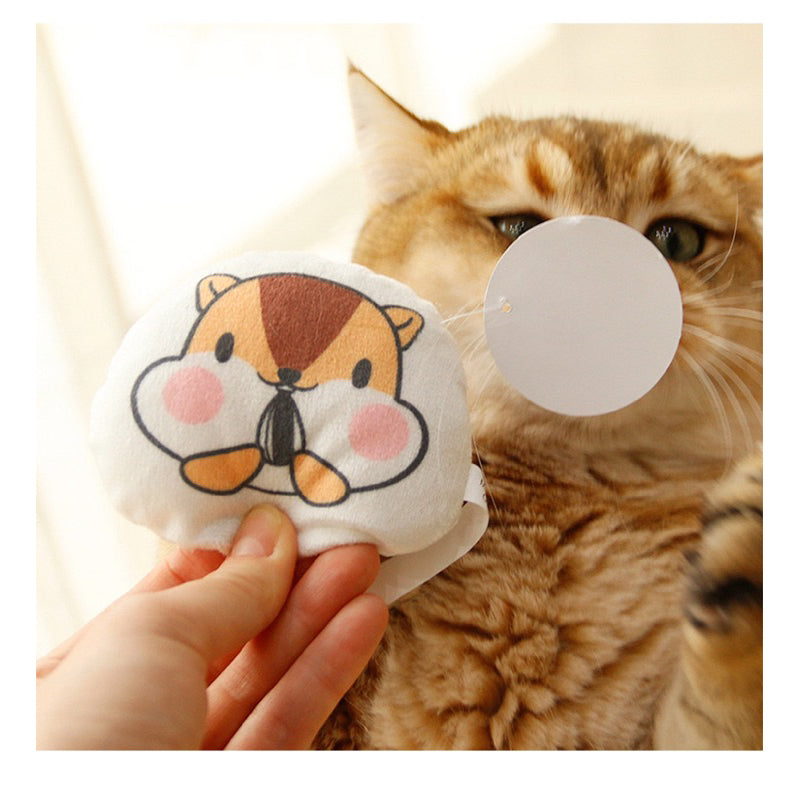 Cat Comforting Bite toy with catnip and bell Squirrel