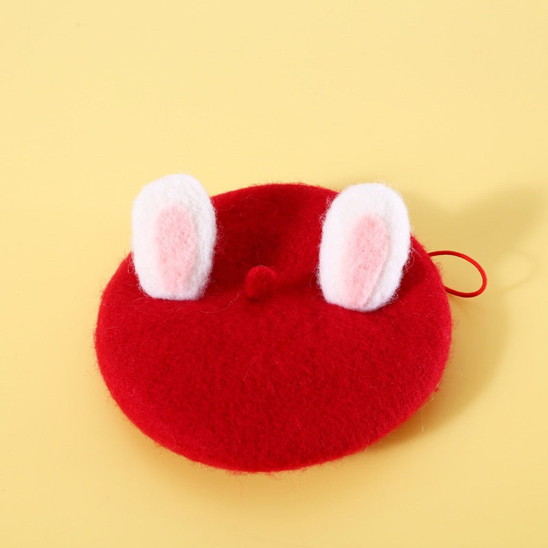 Cat hat Beret Beret’s hat Pet Necklace accessories