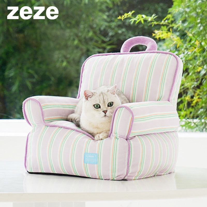 Zeze Purple Cooling Cat Sofa Pet Kitten Bed