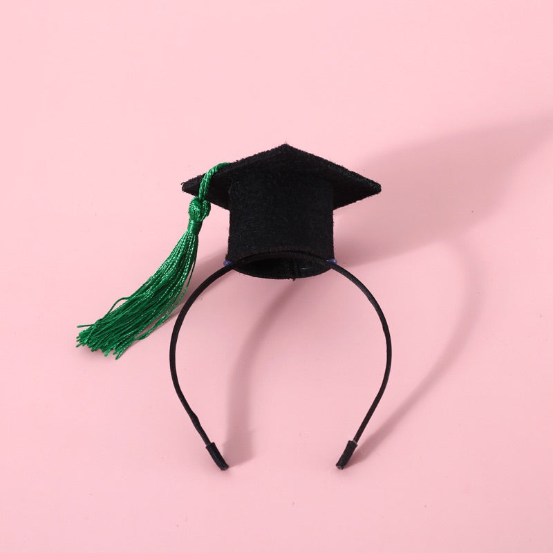 Cat master bachelor cap hat hairband pet accessories photo shooting cosplay