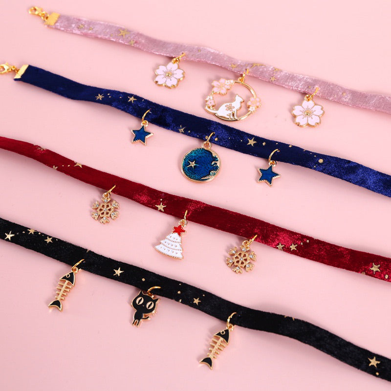 Cat Necklace collar pet dog accessories chocker 20-27cm