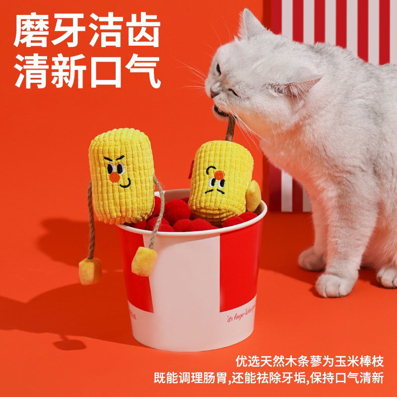 Zeze Catnip bitting toy catnip corn 🌽 chaser