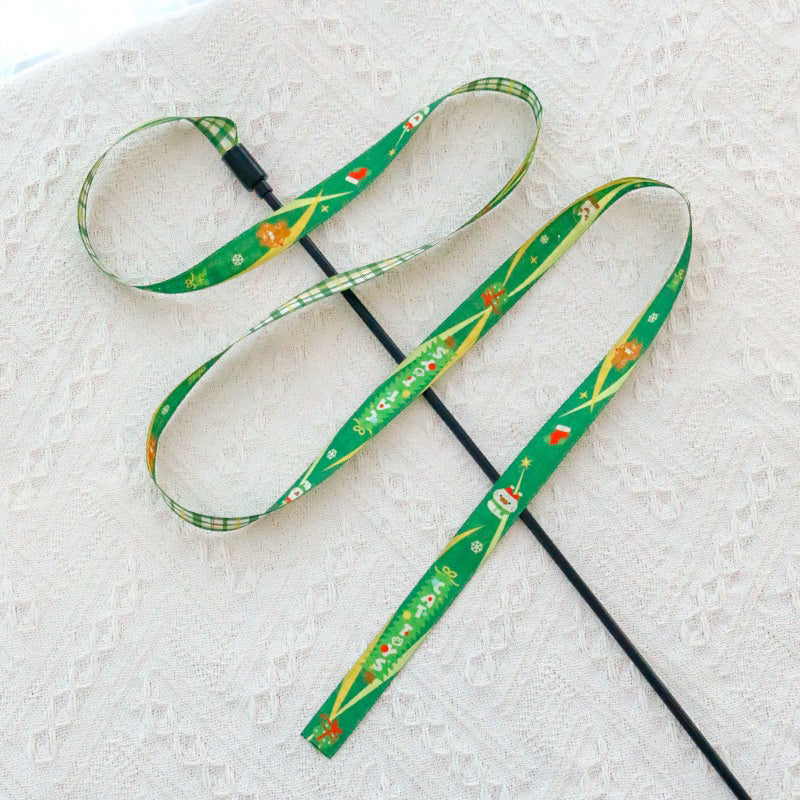 Ribbon Cat Teaser 120cm Pet Chaser Wand Stick