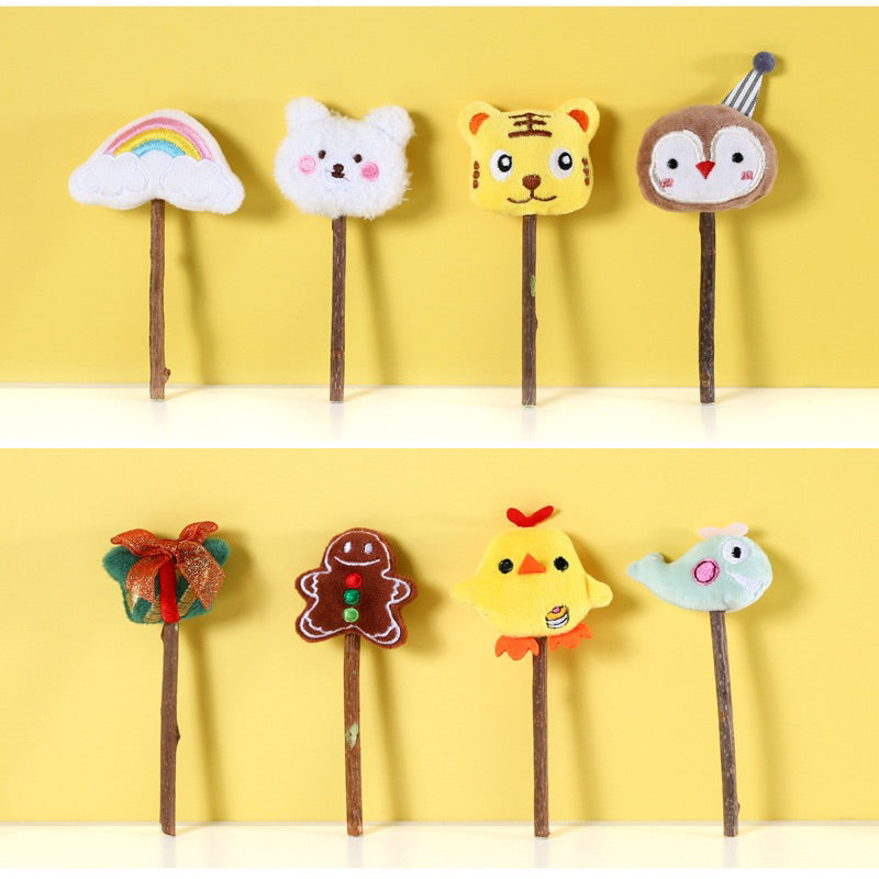 Cat toy rainbow 🌈 series Catnip lollipop 🍭 catmint chasing bitting toy pet