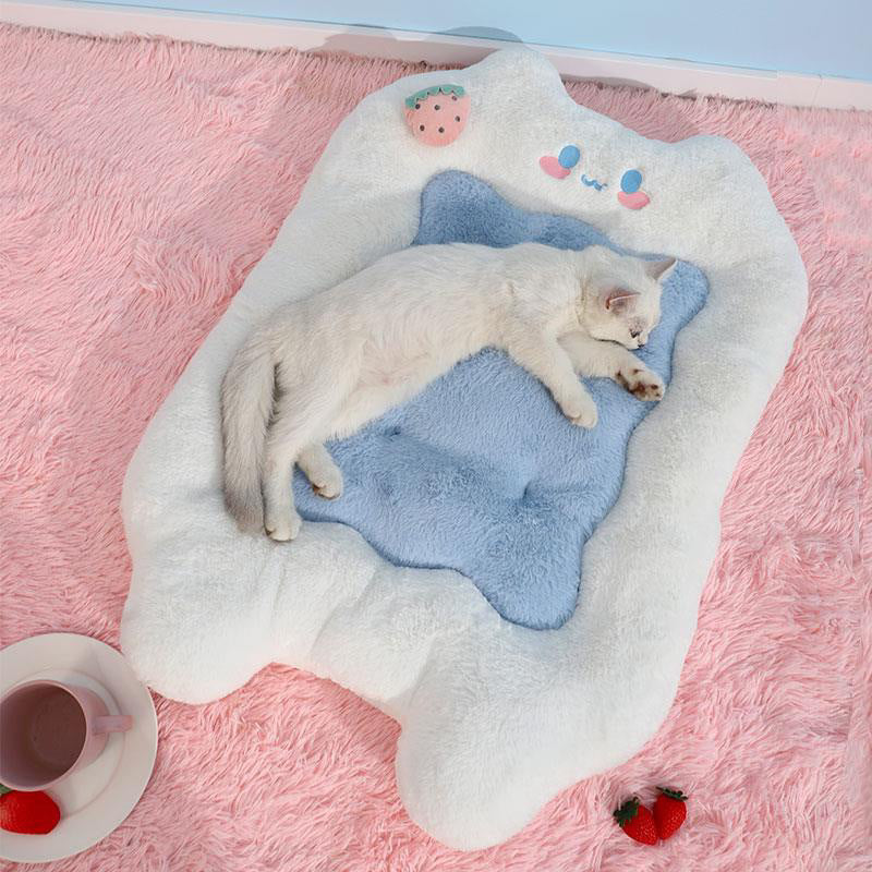 HooPet Fluffy Cat Dog Sleeping Bed Pet Rest Pad Warm