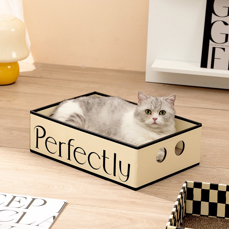 Classic Cat Simple Can Scrarcher Box Cardboard Scratch Rectangle Bed
