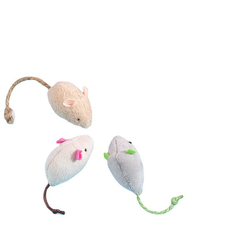 Cat Toy Soft Mice Mouse Chaser Bitting Chase Toy Ball Cat