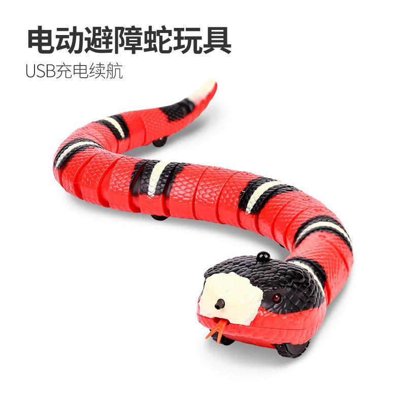 Electronic Smart Sensing Snake Cat Interactive Electric Toys For Cats Accessories Pet Dogs USB Charging Game Toy