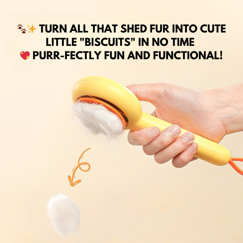 Catno Duck Pet Grooming Brush Cat Dog Comb Yellow Color