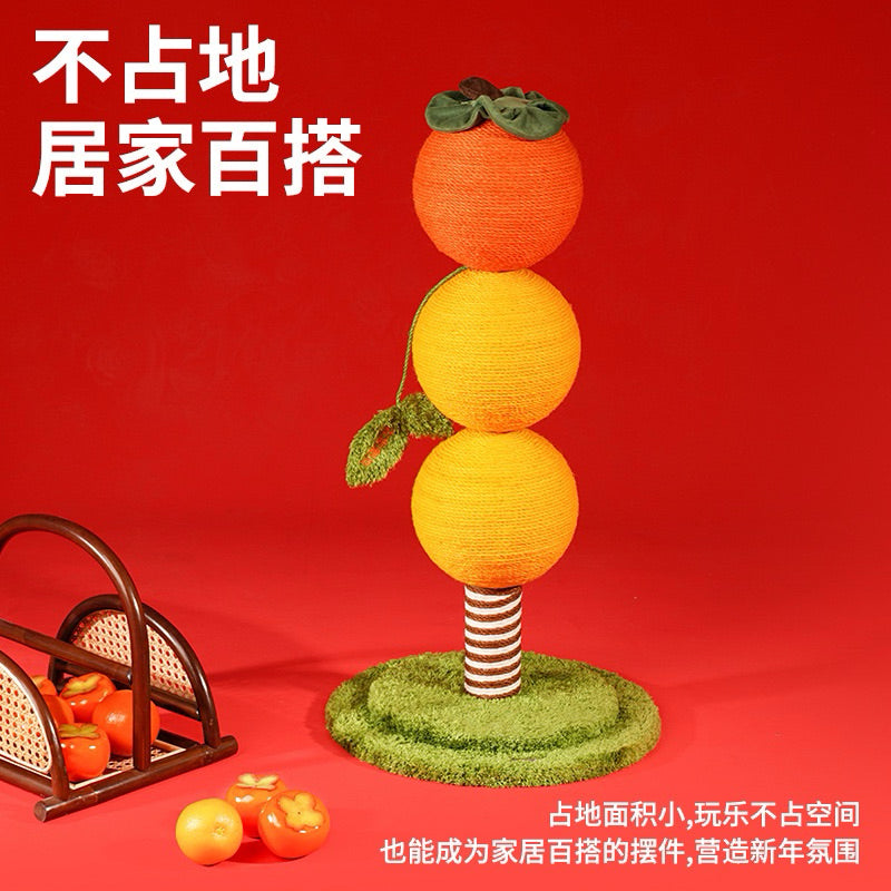 Zeze persimmon Cat Tree Sisal Scratcher Condo Scratching Post