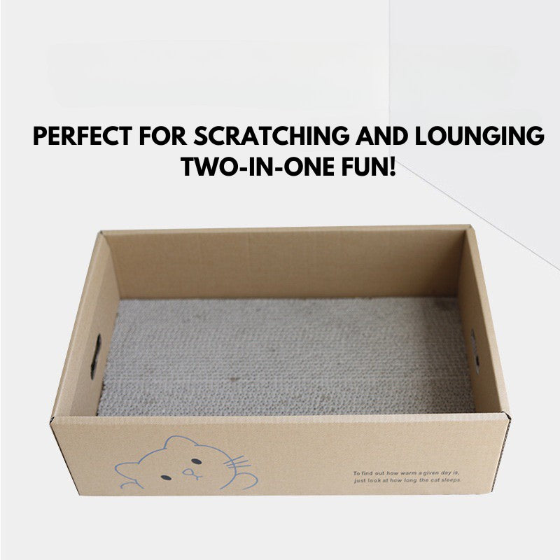 Cat Scratcher Scartch Board Simple Box Pet Bed