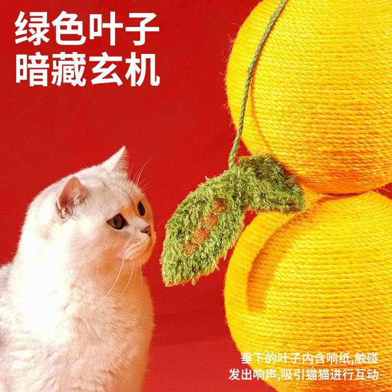 Zeze persimmon Cat Tree Sisal Scratcher Condo Scratching Post