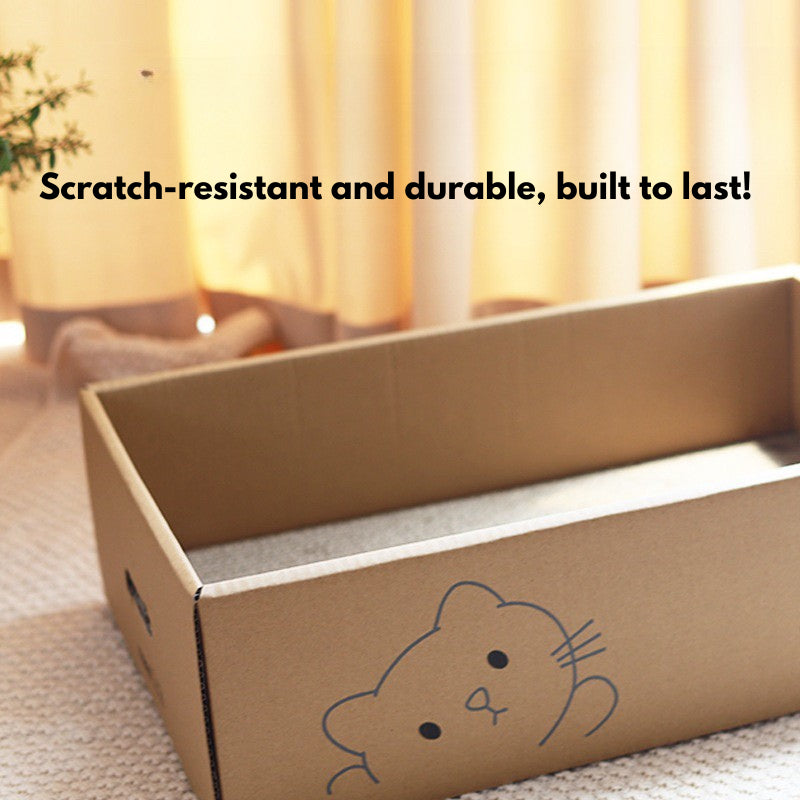 Cat Scratcher Scartch Board Simple Box Pet Bed