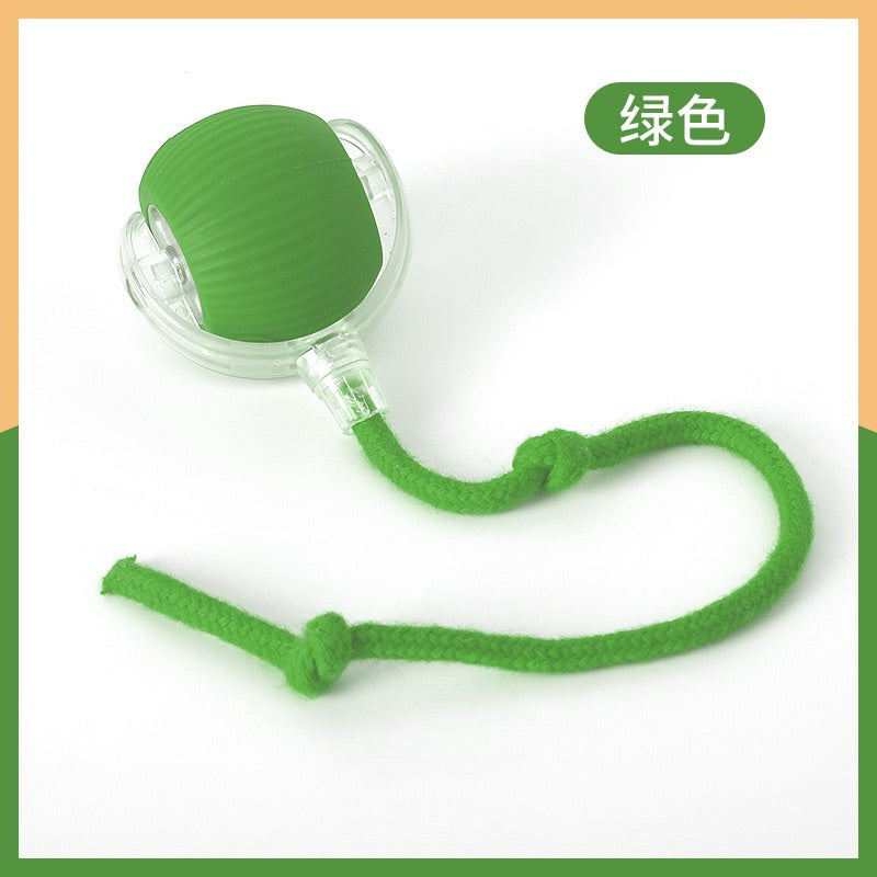 Electronic Running Cat Toy Chaser Ball w Tail Pet Toy