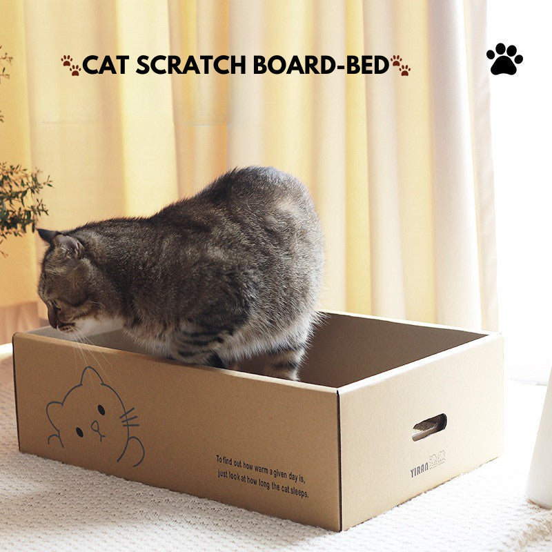 Cat Scratcher Scartch Board Simple Box Pet Bed