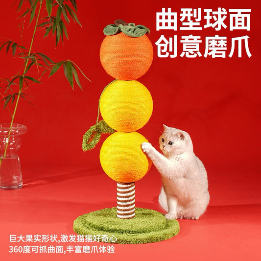 Zeze persimmon Cat Tree Sisal Scratcher Condo Scratching Post