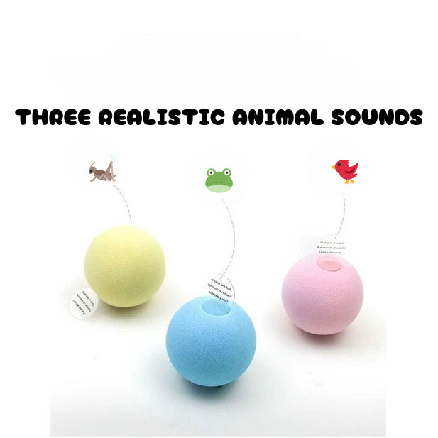 [SG Stock] EVA soft ball with nature sound cat toy pet