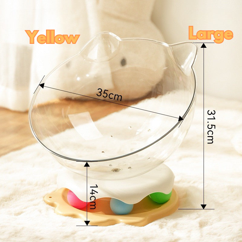 Space Chamber Cat House Bed w Cat Teaser
