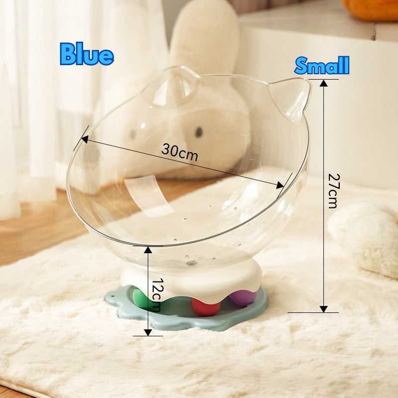 Space Chamber Cat House Bed w Cat Teaser