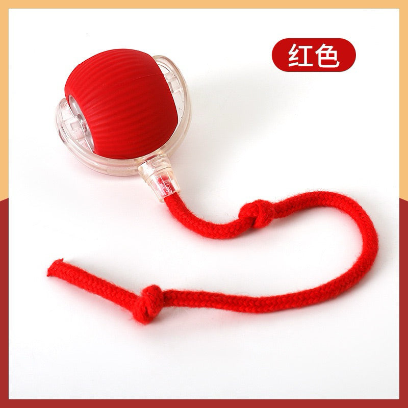 Electronic Running Cat Toy Chaser Ball w Tail Pet Toy