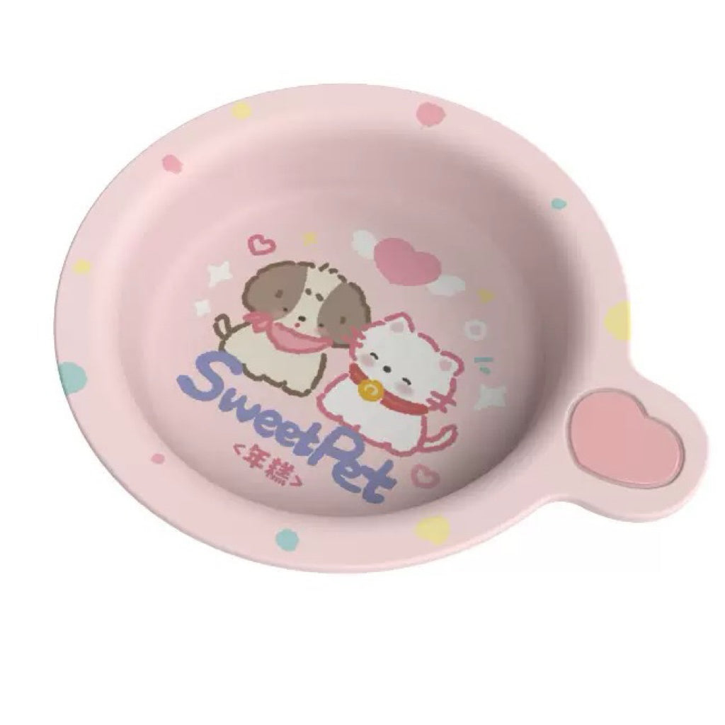 NianGao Ceramic Pet Shallow Bowl 120ml Food Water Feeder for Cat Dog