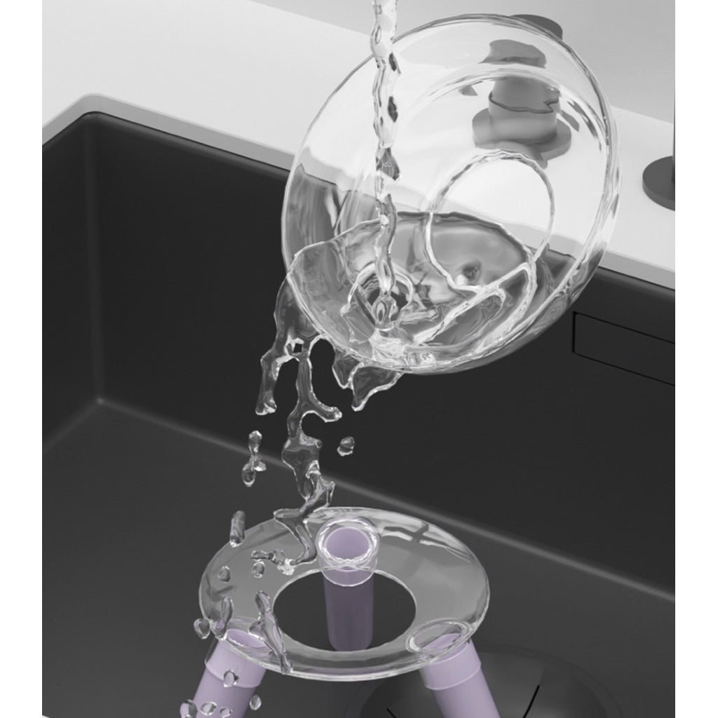 Clear Pet Bowl for Cat and Dog High Stand Feeder