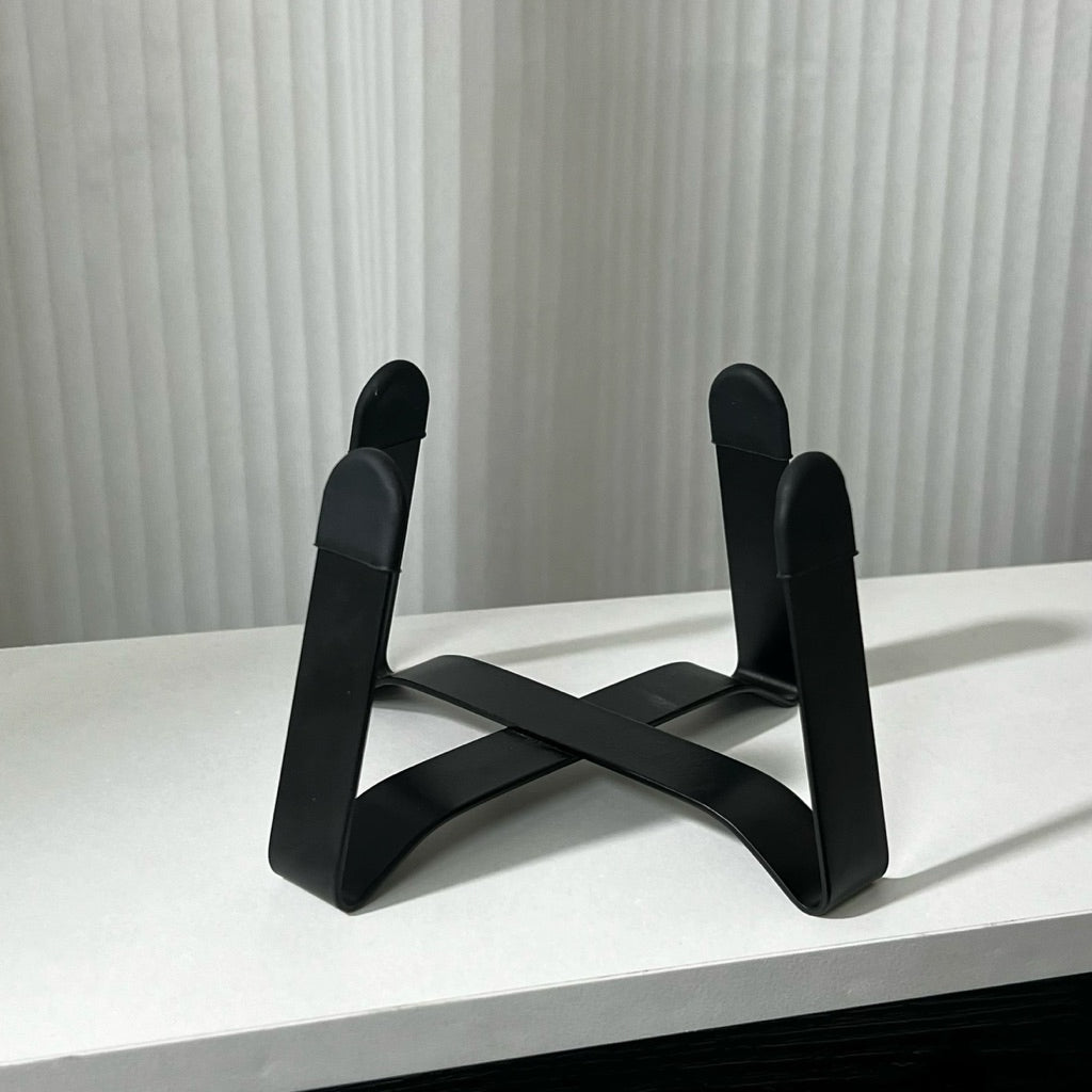 Metal Bowl Stand and Ceramic Bowl for Pet Tall Feeding Set for Cat Dog