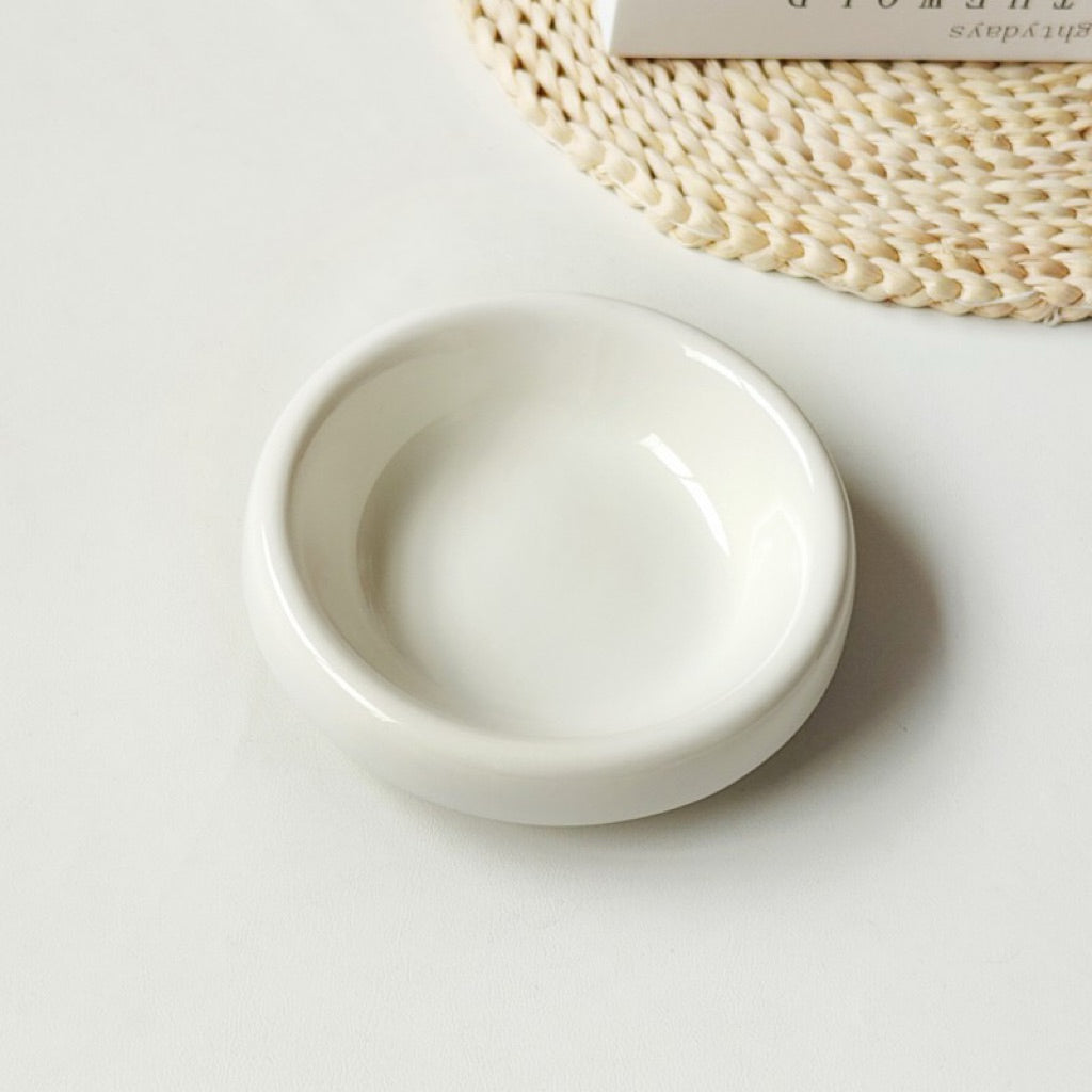 Metal Bowl Stand and Ceramic Bowl for Pet Tall Feeding Set for Cat Dog