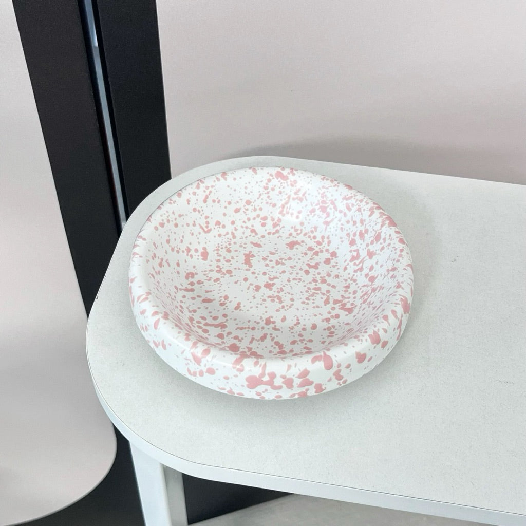 Metal Bowl Stand and Ceramic Bowl for Pet Tall Feeding Set for Cat Dog