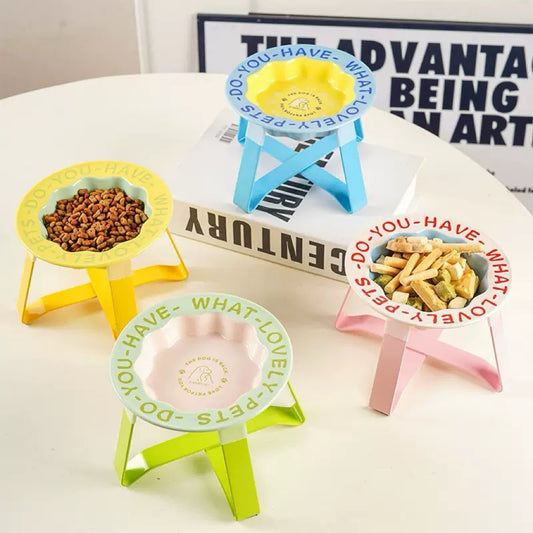 Lovely Pet Bowl Ceramic Feeder For Cat and Dog Local Stock